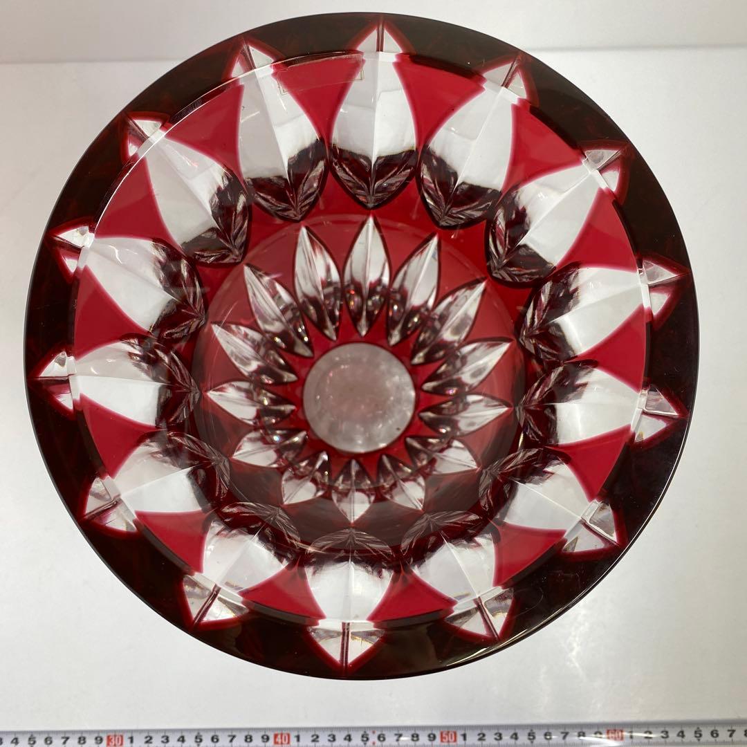 サンルイ　クリスタルカット　ベース　高さ27.4㎝トトオ　東な7-0921☆1F