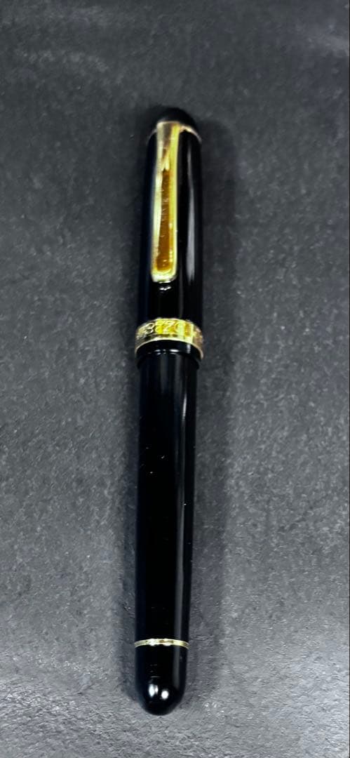 プラチナ万年筆センチュリー3776黒細字F14k