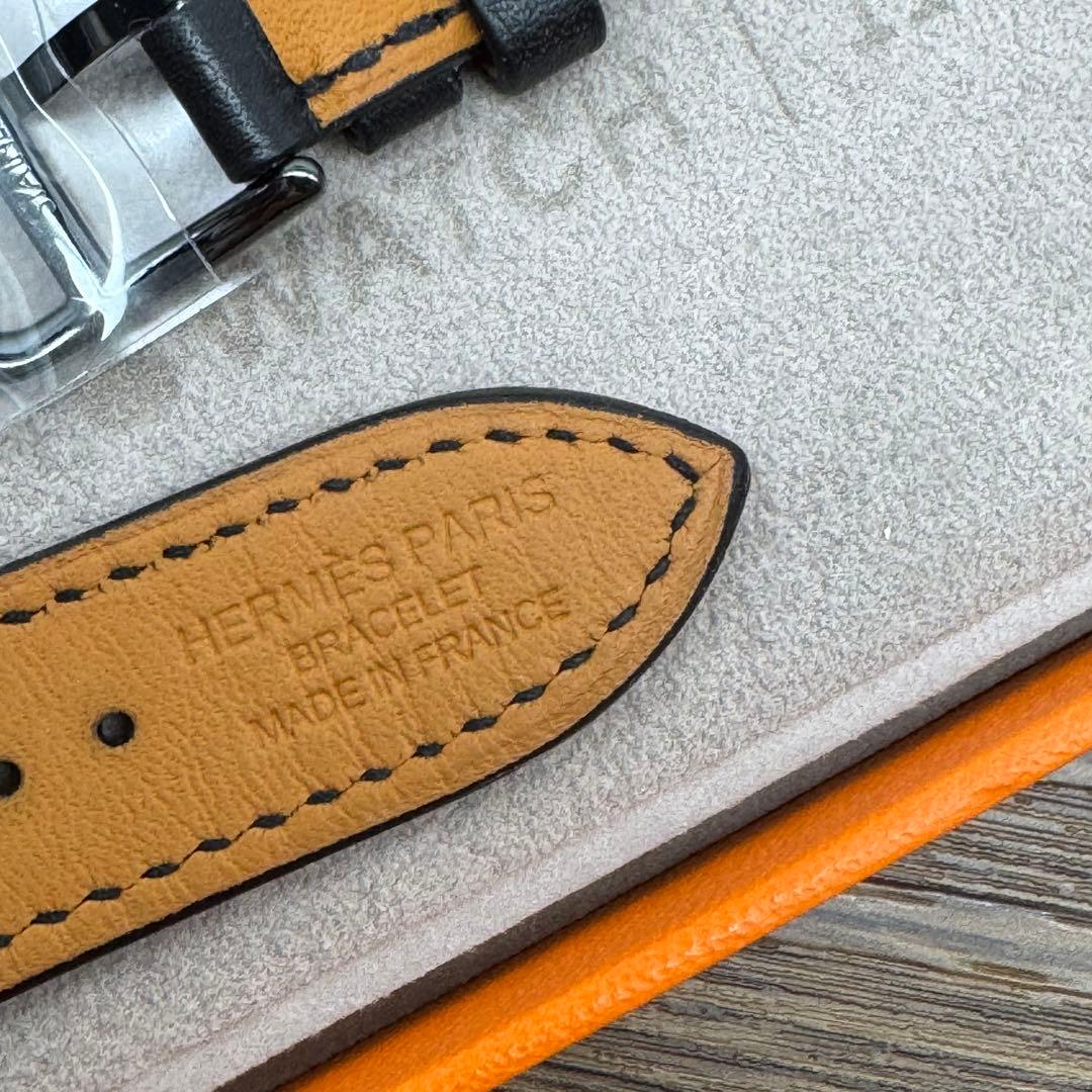 2254 Apple Watch エルメス　ブラック　ドゥブルトゥール　二重