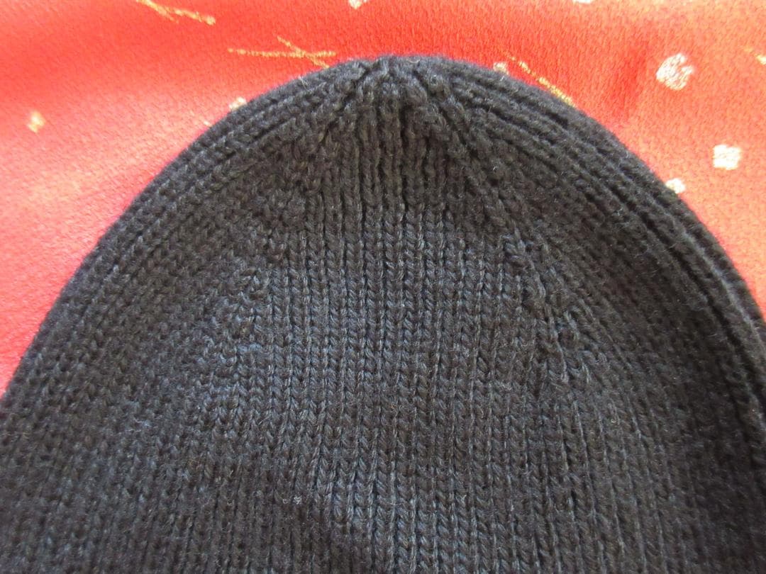美品! MONCLER モンクレール ニット帽 ニットキャップ ビーニー 黒