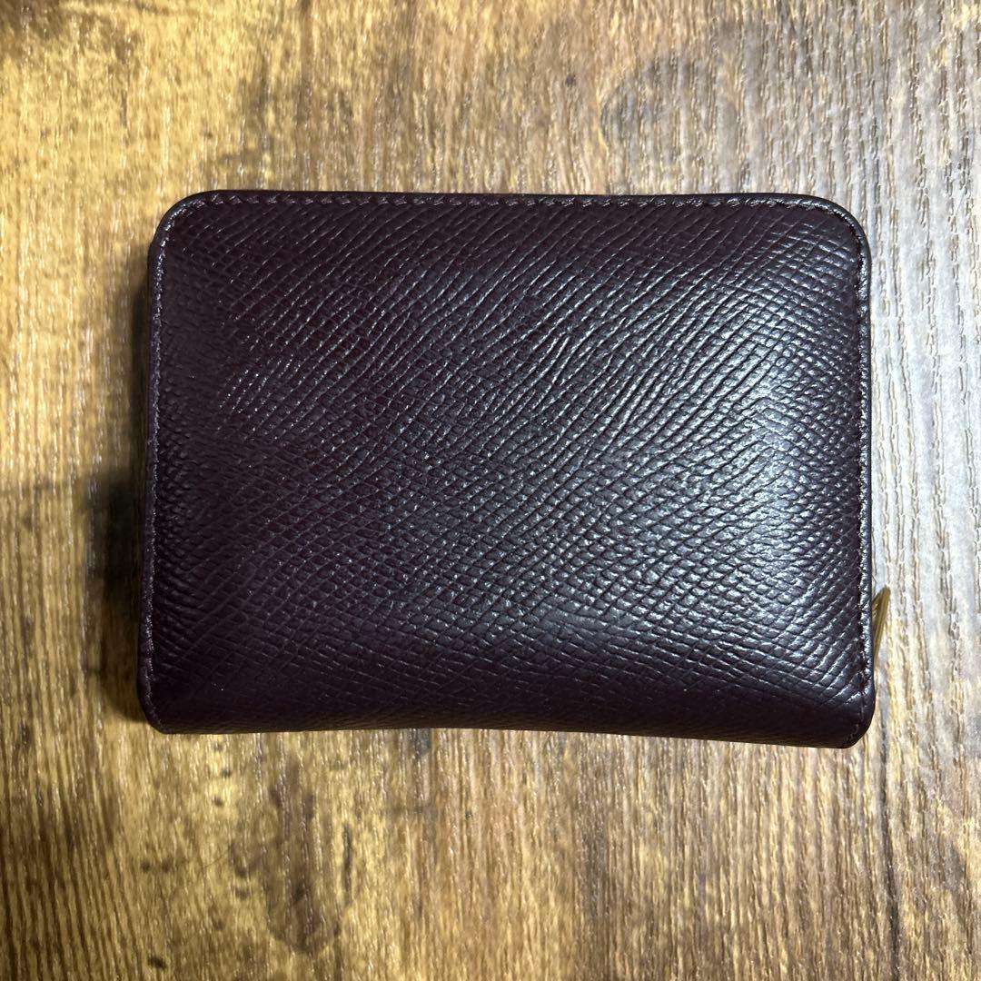 CELINE ハーフジップウォレット ボルドー