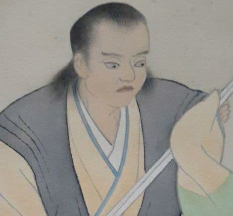 掛け軸/宮本武蔵図