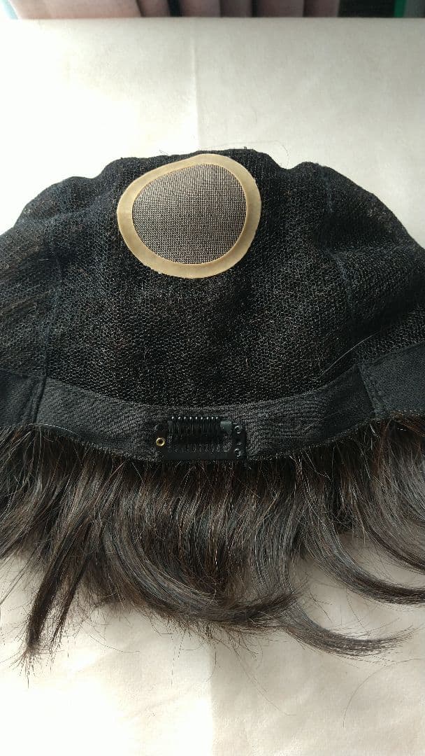 マダムヒロコ フルウィッグショ－ト ナチュラルブラウン 未使用に近い 総手植え