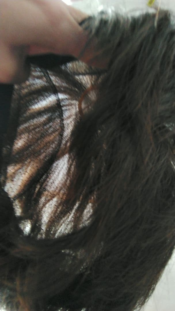 マダムヒロコ フルウィッグショ－ト ナチュラルブラウン 未使用に近い 総手植え