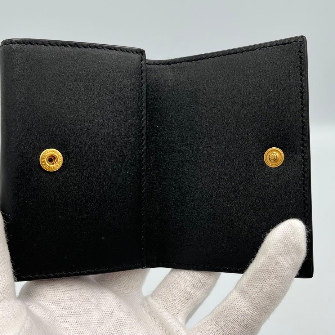 ✨美品✨SAINT LAURENT 6連キーケース　ブラック　ゴールドロゴ