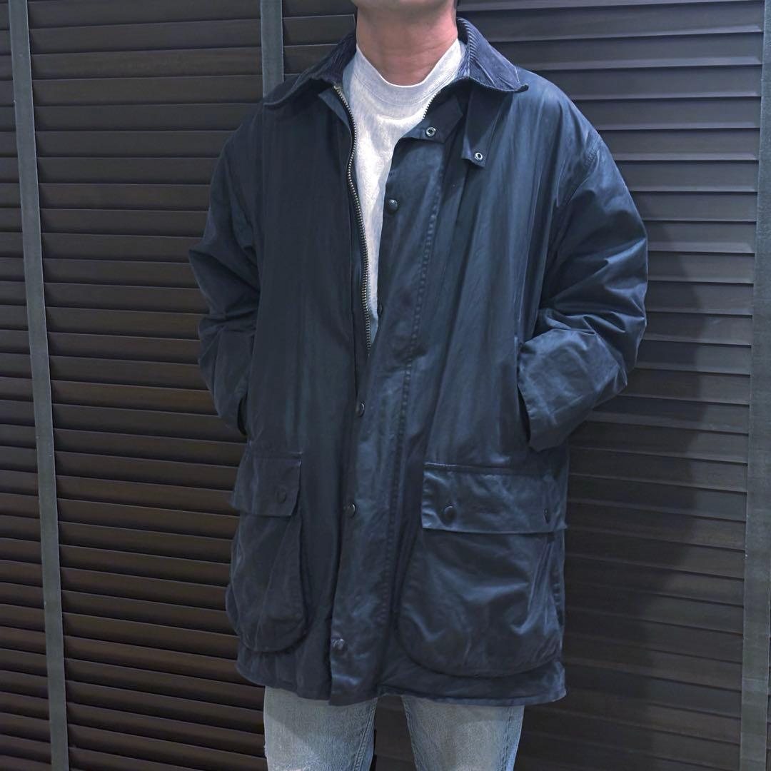 Barbour BORDER ボーダー 英国製 46 リプルーフ済み