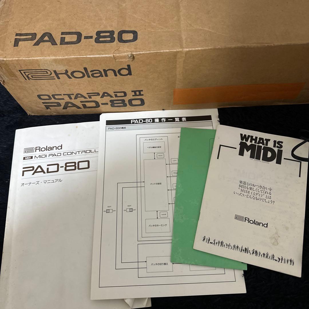 激レア Roland PAD-80 元箱付き MIDIコントローラー