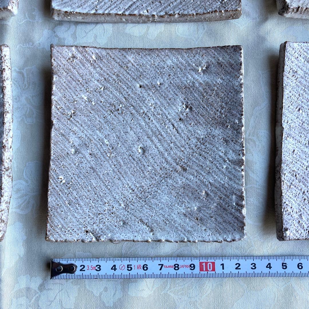 木村盛和　粉引手　小皿6枚