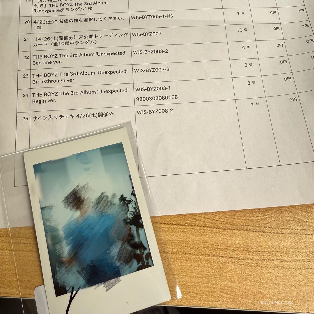 theboyz ヒョンジェ サイン入り チェキ