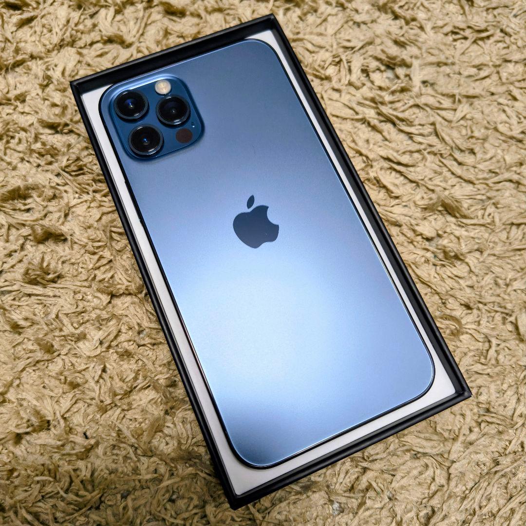 【純正ケース付属】iPhone12Pro 256GB パシフィックブルー
