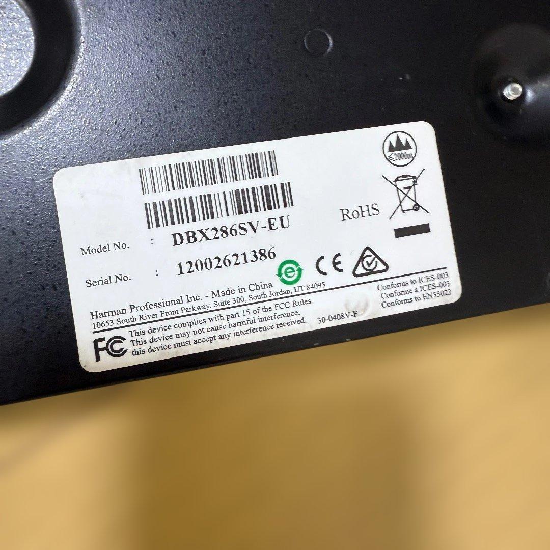 【定番】dbx 286s マイクプリアンプ チャンネルストリップ コンプレッサー