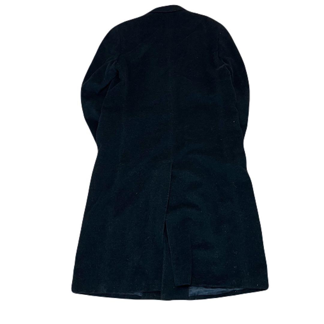 80s GIORGIO ARMANI/ロングコート/ブラック/イタリア製