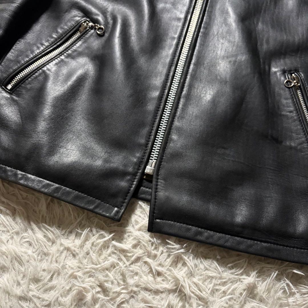 水*翔様 美品✨schott TAKEO KIKUCHI ラムレザー 羊革　黒