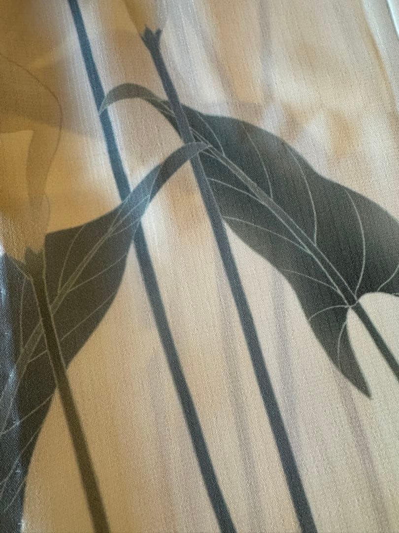 【未使用品】撫松庵 絵羽 カラー柄　単衣 夏着物 浴衣 仕立て上がり 単品