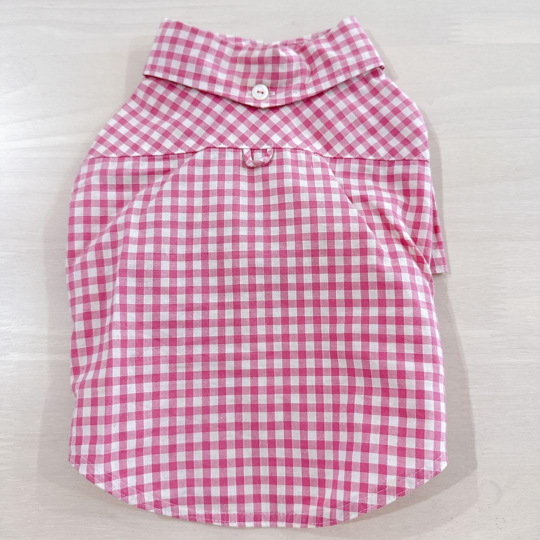 アトリエGG チェックシャツ　ピンク