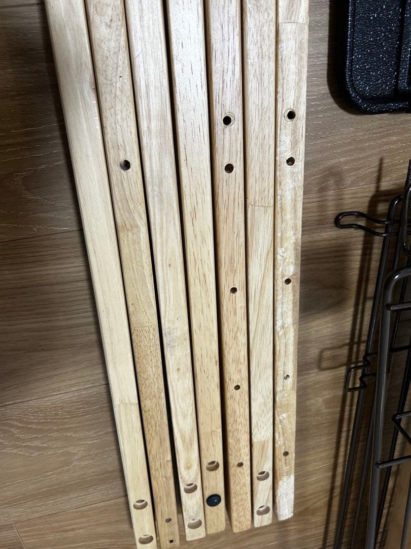 Richell 犬用ケージ 木製スライドペットサークル ワイド 屋根面つき