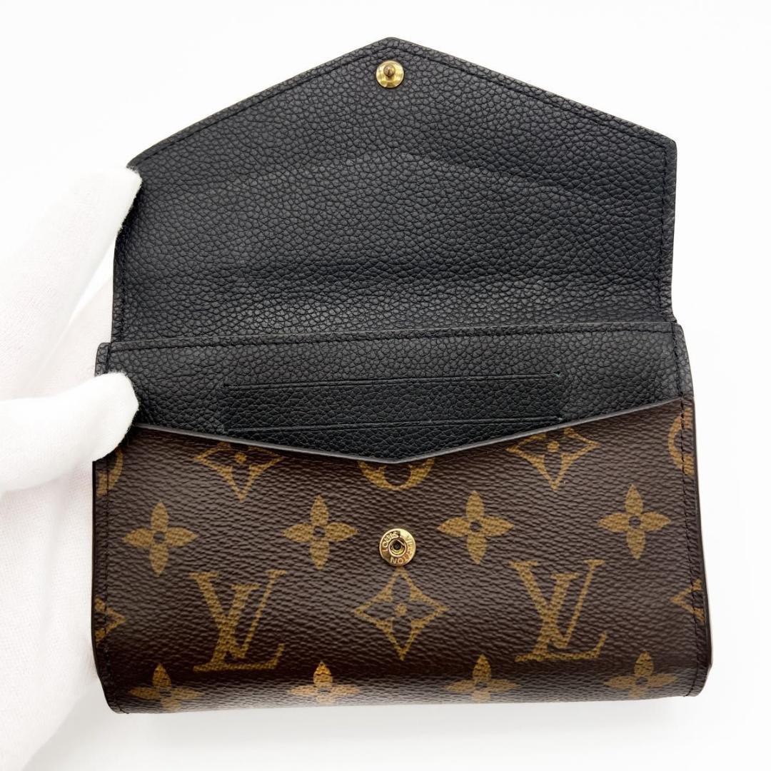 【美品】ヴィトン モノグラム ポルトフォイユ パラスコンパクト M60990 黒