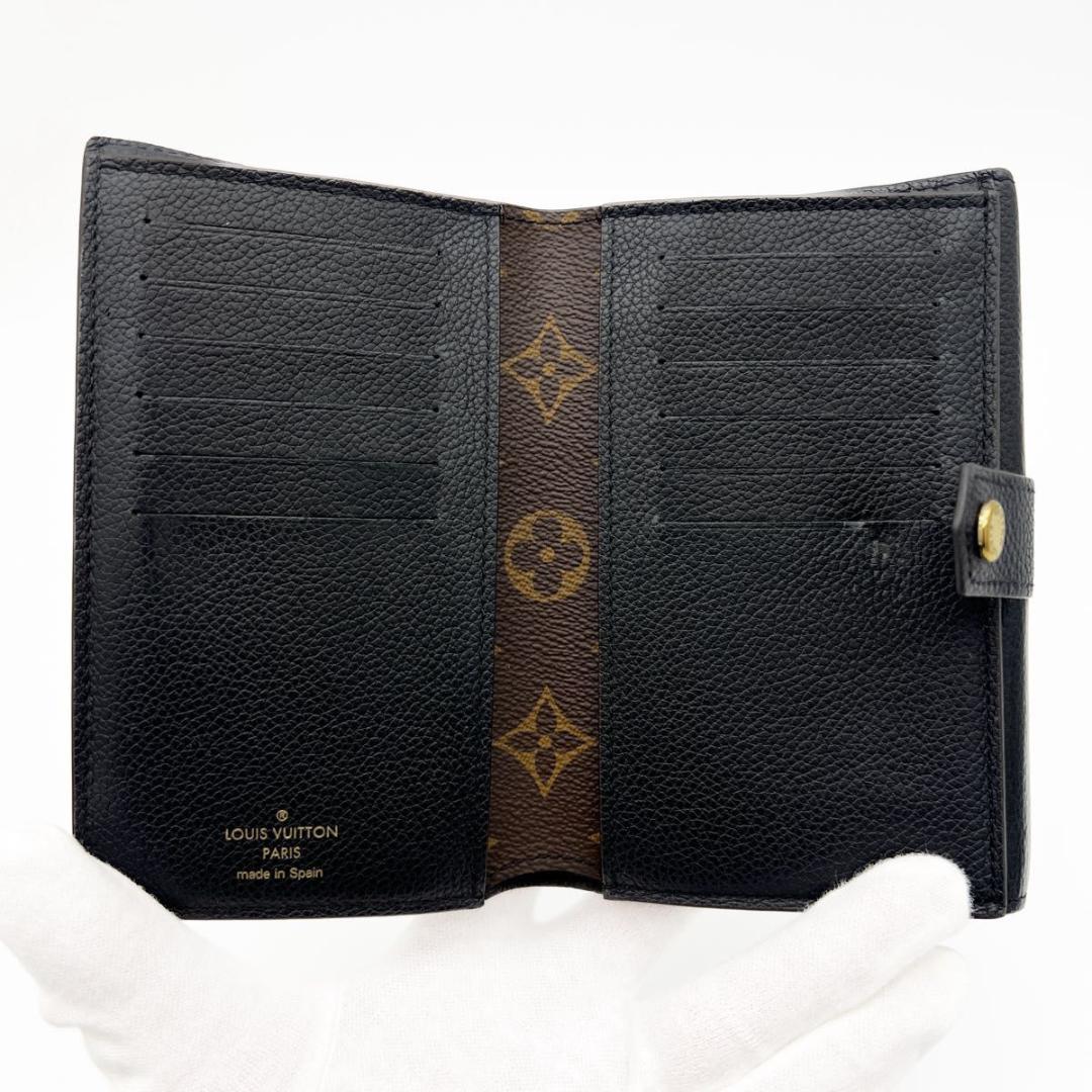 【美品】ヴィトン モノグラム ポルトフォイユ パラスコンパクト M60990 黒
