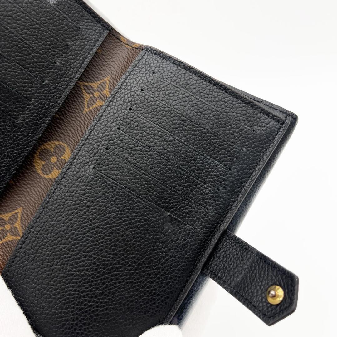 【美品】ヴィトン モノグラム ポルトフォイユ パラスコンパクト M60990 黒