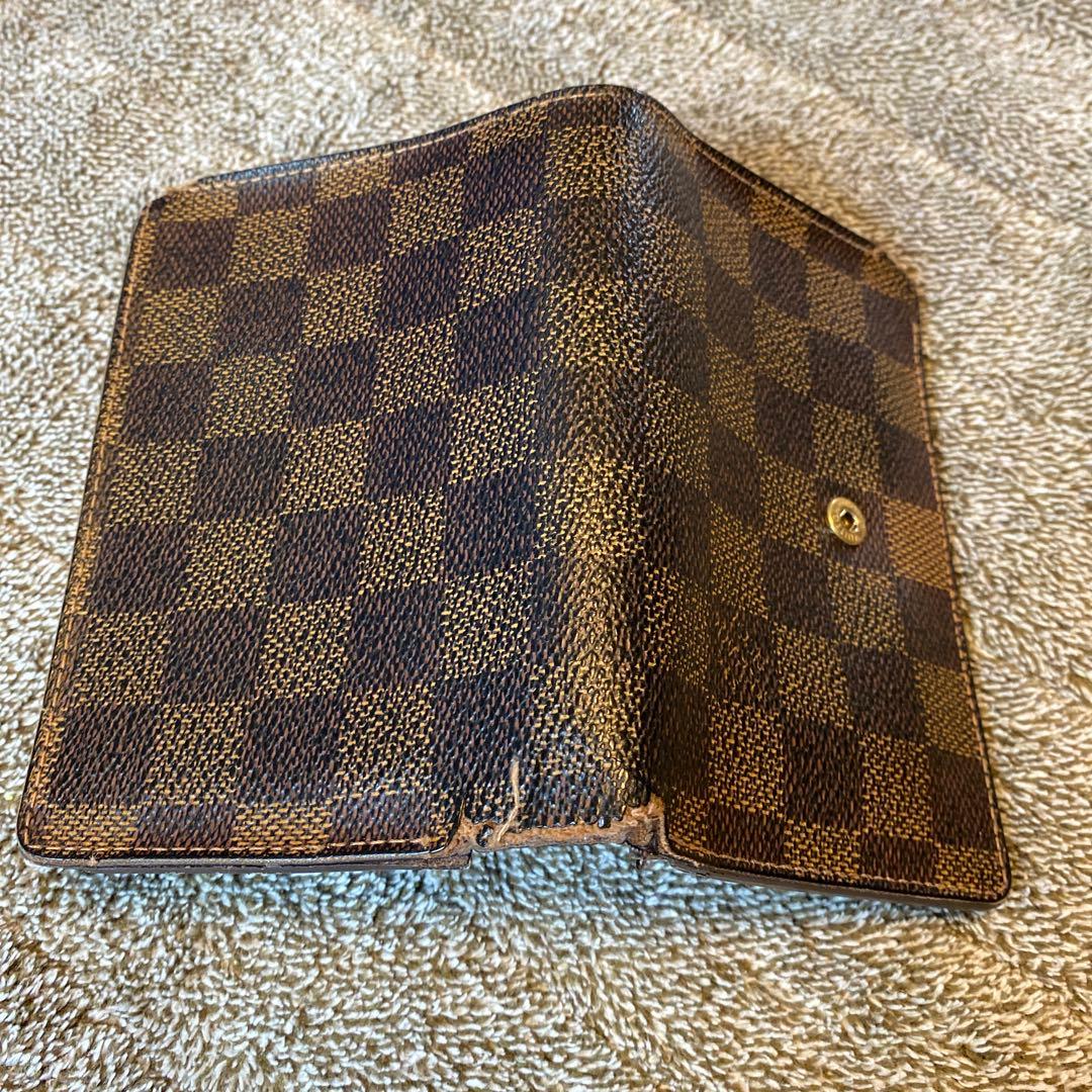 【大幅値下げ】【ルイヴィトン】ダミエ　二つ折財布