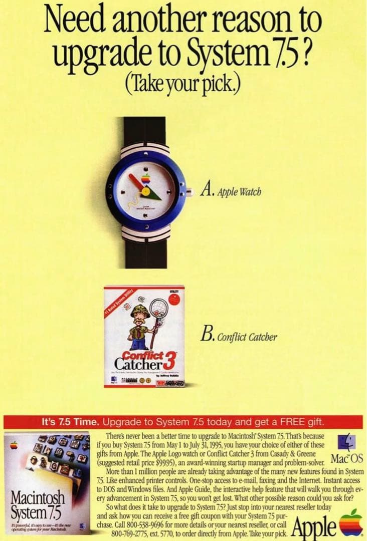 AppleWatch Mac OSヴィンテージノベルティ ウォッチ（電池交換済）