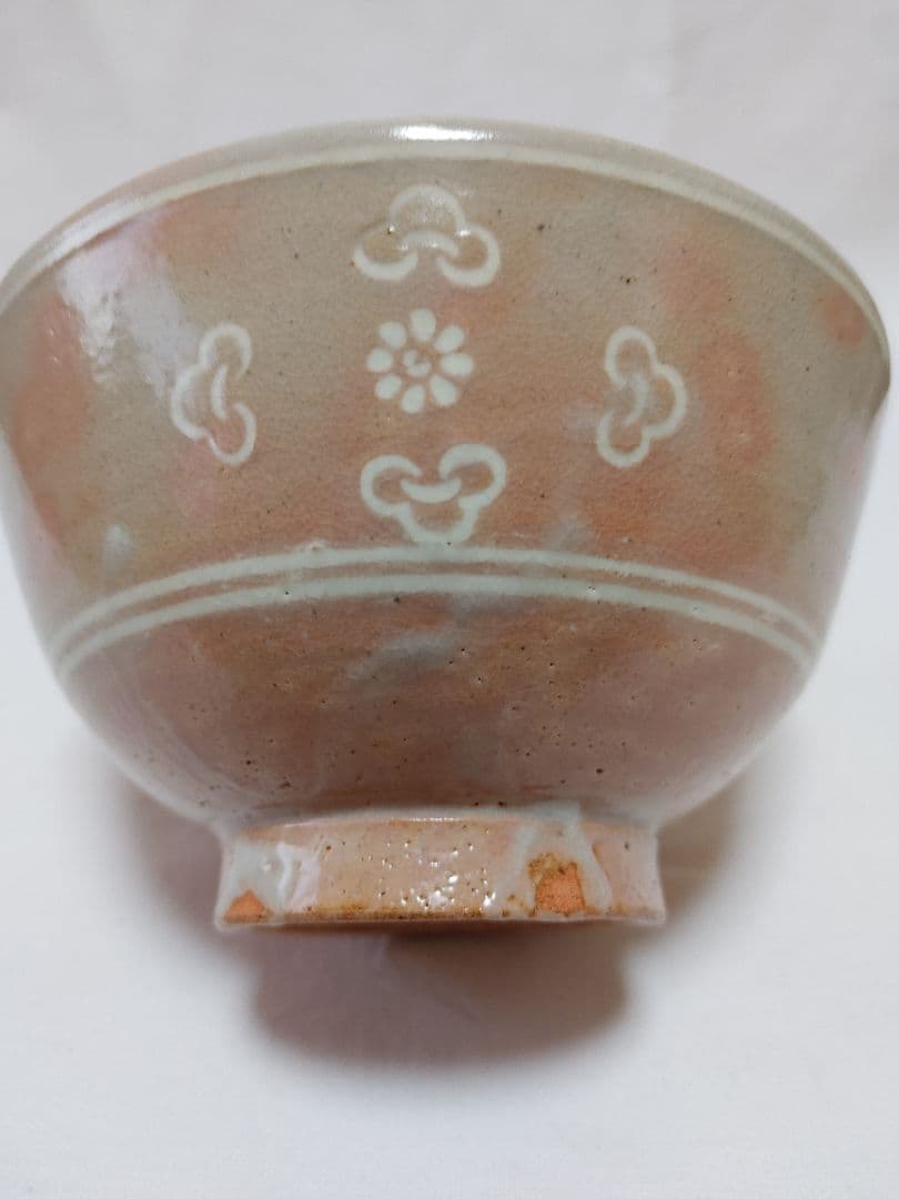 御本狂言袴数茶碗10客　八幡窯製