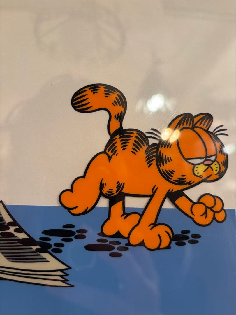 ガーフィールド　猫　セル画　 ALOOF... フレーム付き