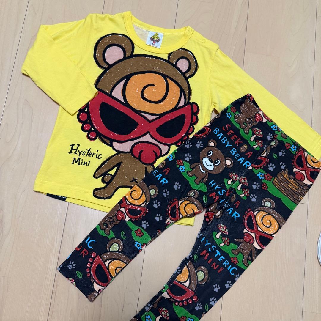 ヒステリックミニ 長袖T レギンス 90cm