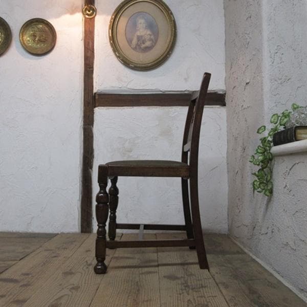イギリス アンティーク 家具 ダイニングチェア 椅子 イス 英国 4016e