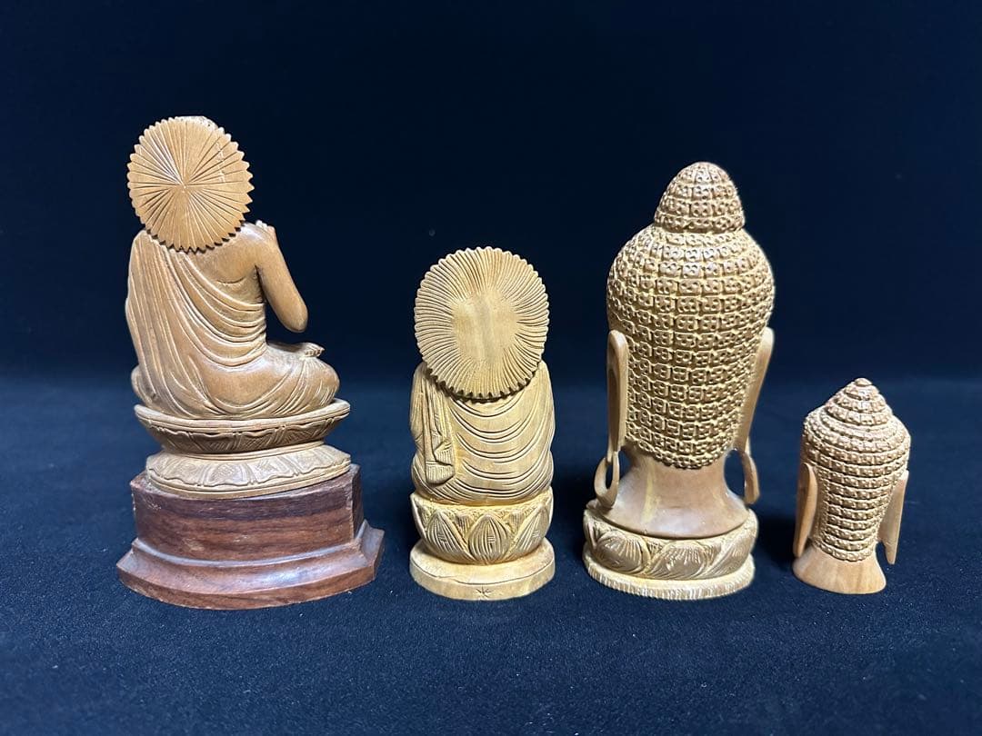 白檀　仏教美術　仏像 骨董 木像　木製　仏教　密教　置物　骨董　アンティーク