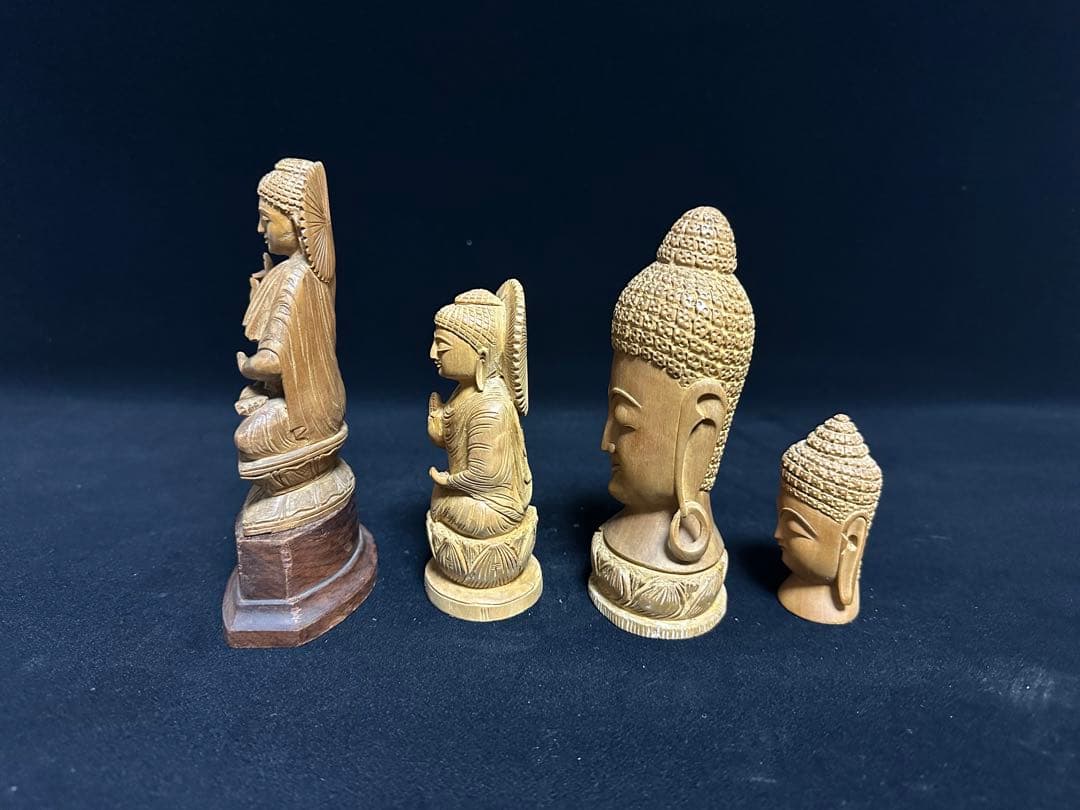 白檀　仏教美術　仏像 骨董 木像　木製　仏教　密教　置物　骨董　アンティーク