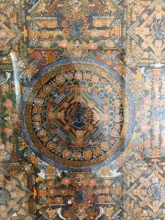 曼荼羅手描き　ネパール