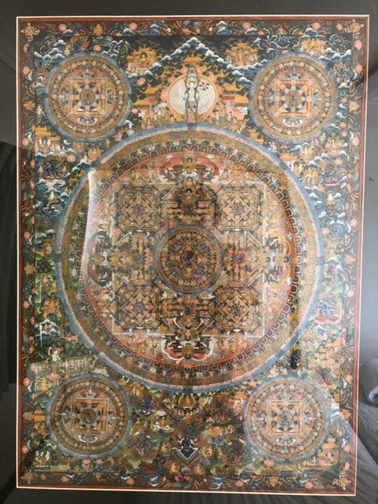 曼荼羅手描き　ネパール