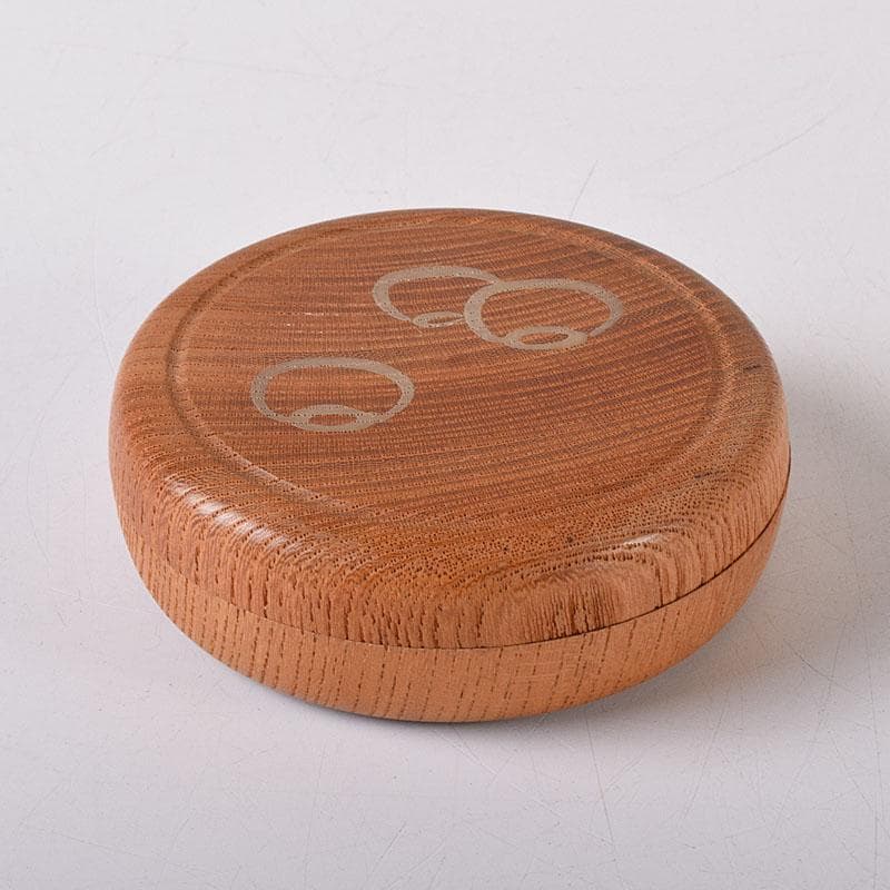 茶道具　而妙斎(宗左) 好　不審庵　自画　ツボツボ香合　共箱　M　R8313