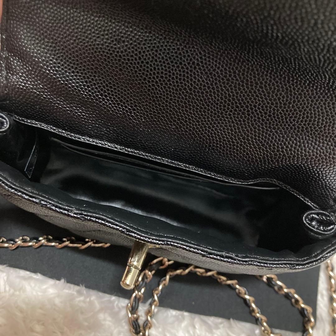 CHANEL ハンドルショルダーバッグ ブラック