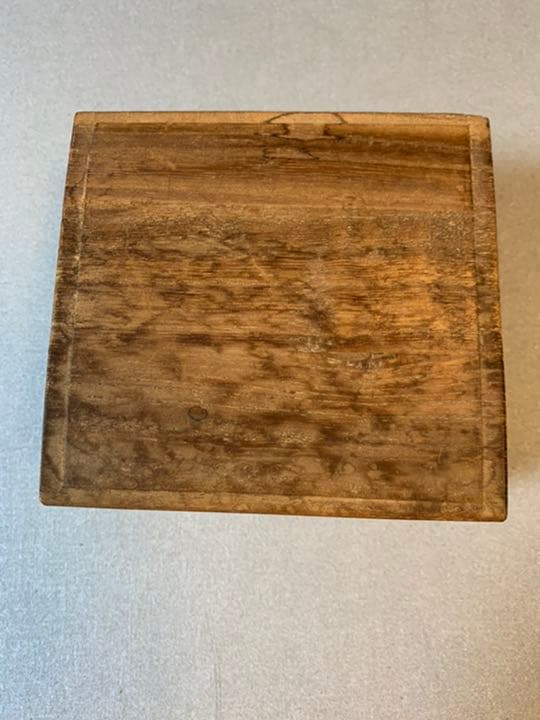 ▲松岳作錦旗島黄楊孔雀杢盛上将棋駒▲桐製平箱付　骨董品　希少品