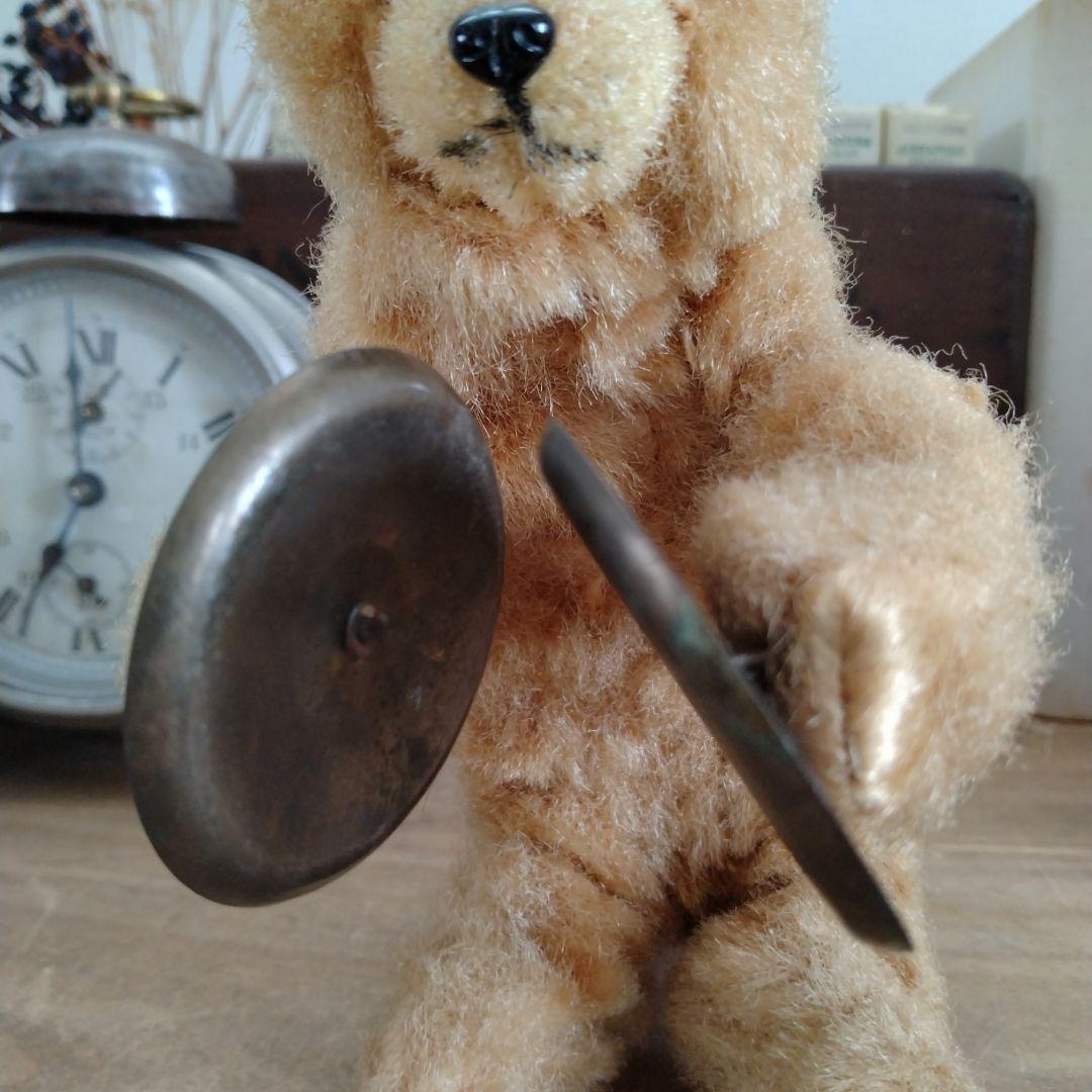 max carlアンティークベア・シンバルクマさん/ゼンマイ仕掛け