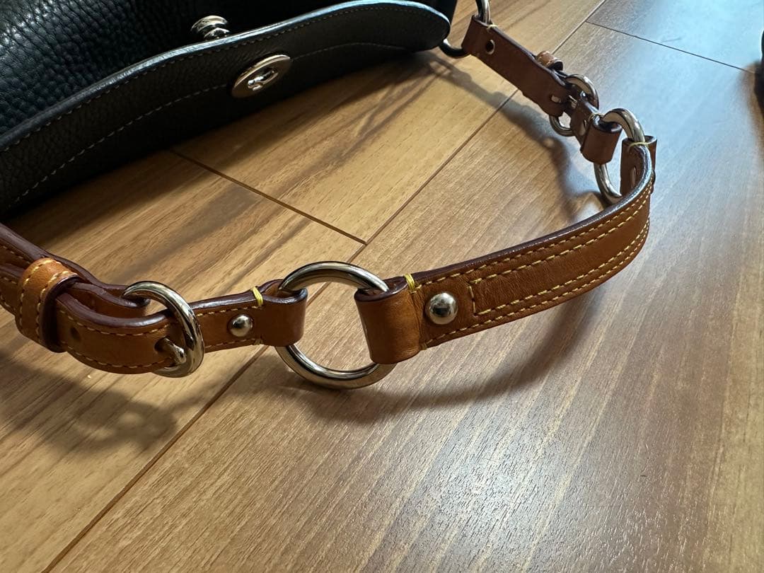 【未使用】COACHショルダーバッグ 8A38 ブラック レザー 保存袋付き