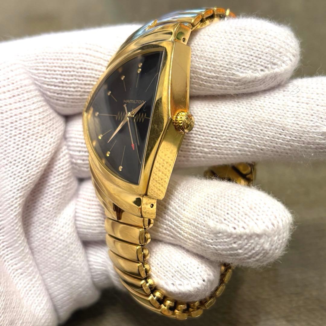 美品！HAMILTON ハミルトン　ベンチュラ　ゴールド　腕時計　メンズ