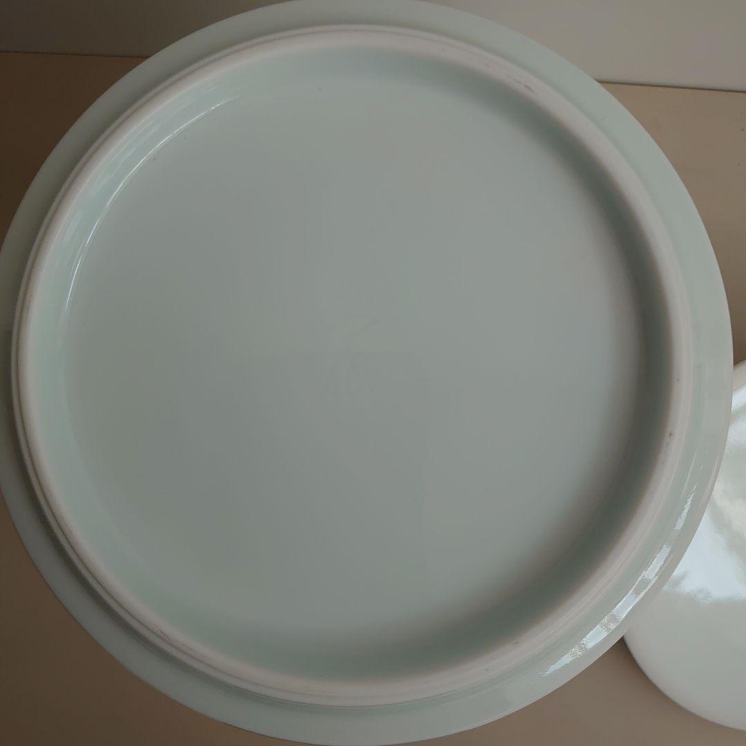 【値下げ不可】人間国宝 井上萬二 白磁 青海波 水指　共箱、共布、栞