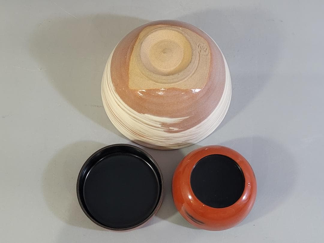 茶道具 古物品 茶箱セット 溜塗 DT764