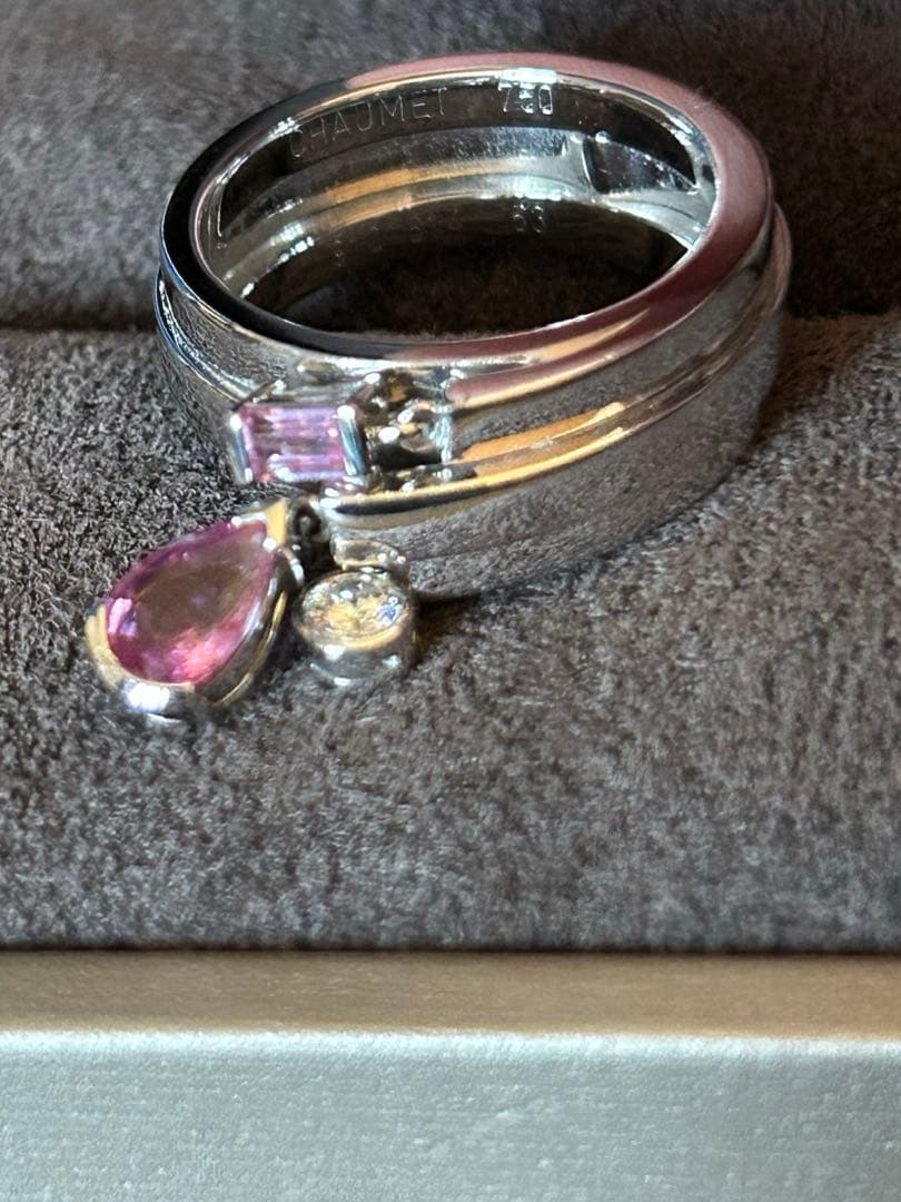 【CHAMET 】ショーメ　フリソン　ピンクサファイア　ダイヤ