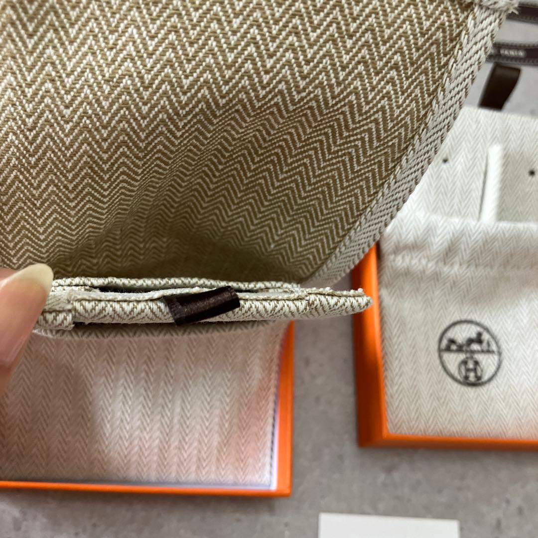 【空箱】エルメス　ミニポップH ピアス・ネックレス空箱ケース　巾着