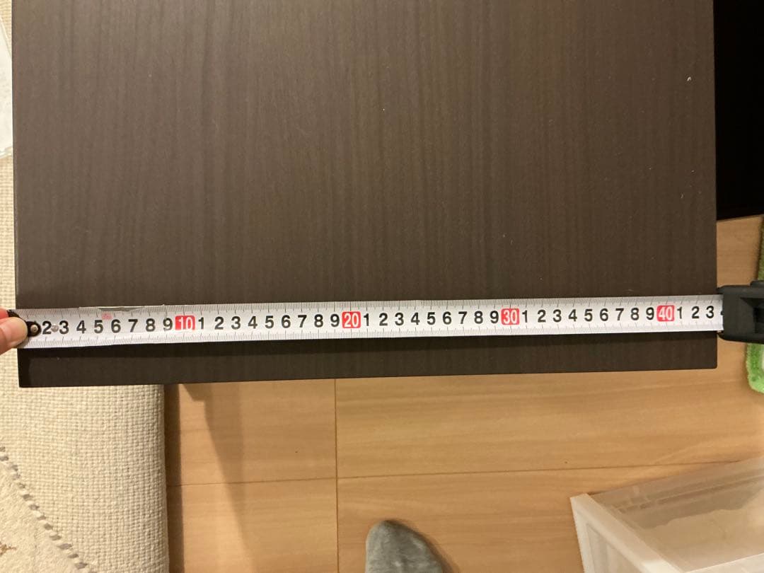 ニトリ　ダークブラウン 木製 テレビ台 引き出し付き