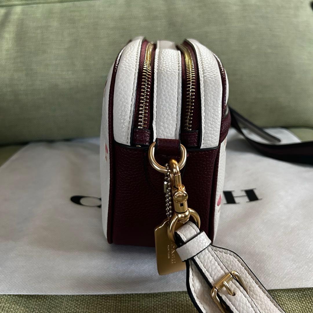 未使用　COACH コーチ　ショルダーバッグ　スマホショルダー　ミニバッグ　本革