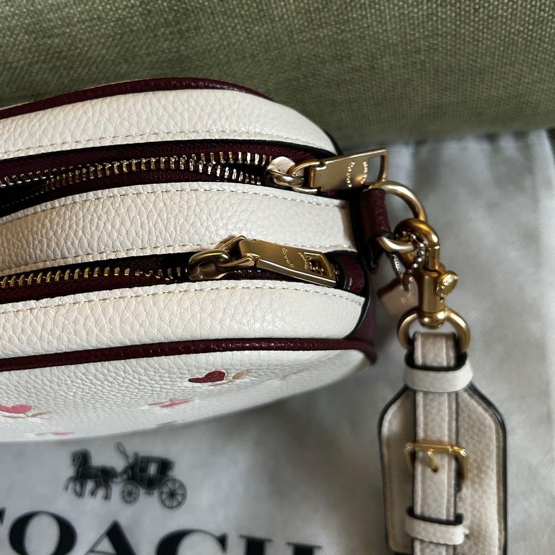 未使用　COACH コーチ　ショルダーバッグ　スマホショルダー　ミニバッグ　本革