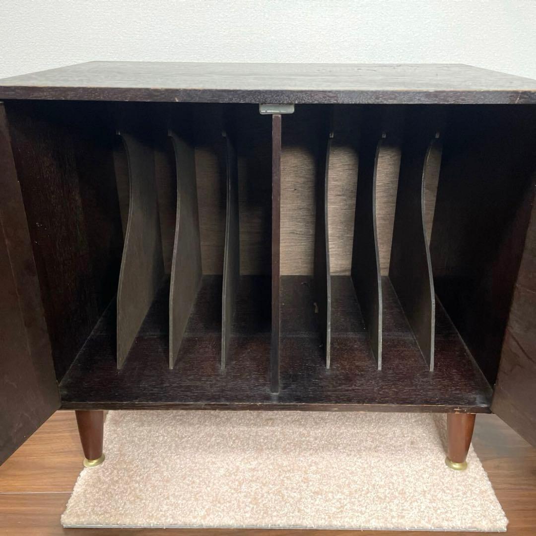 【レトロ】キャビネット　レコードケース　棚　テレビ台