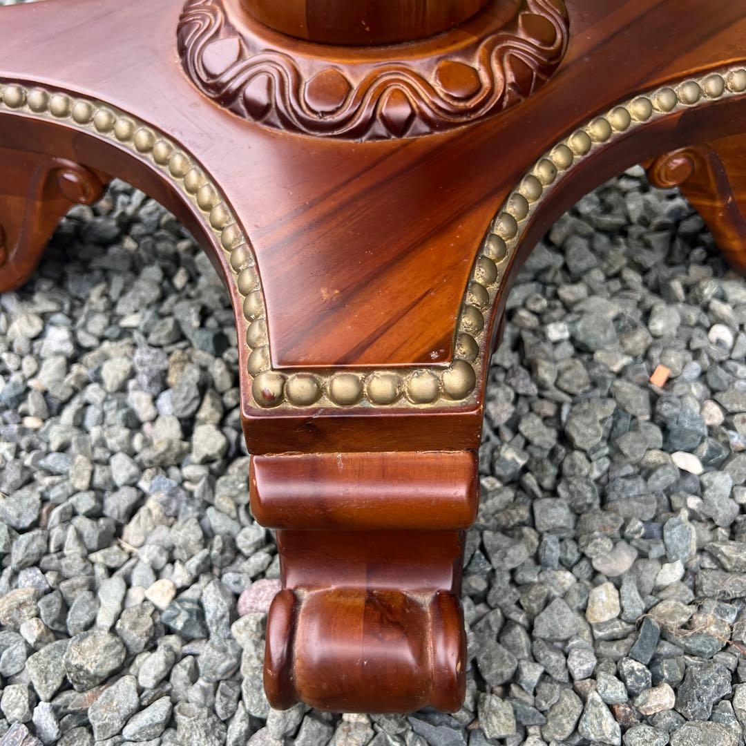 アンティーク 家具 サイドテーブル 八角形 コーヒーテーブル 希少 スタッズ