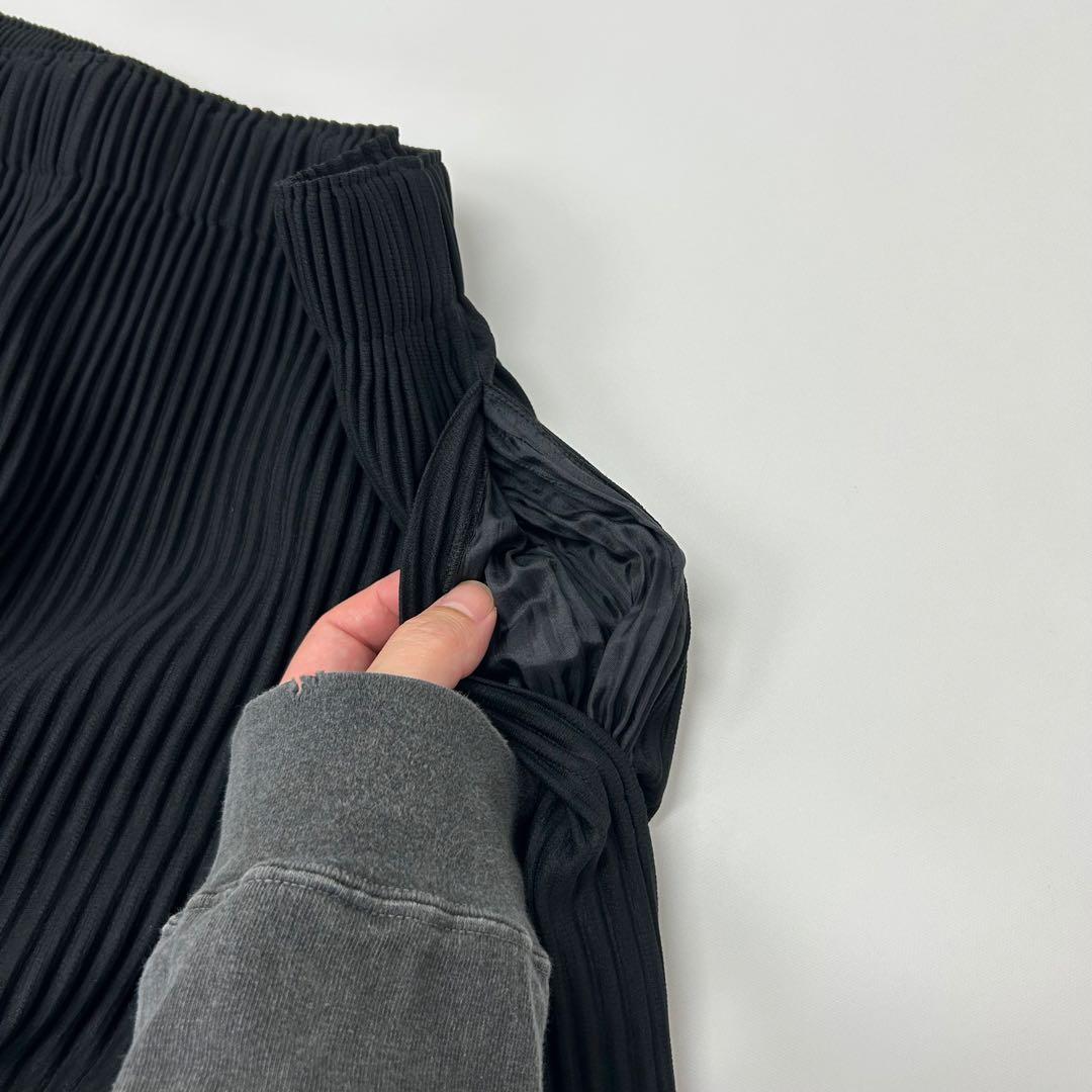 オムプリッセ イッセイミヤケ プリーツ サルエル ハーフ ワイド パンツ 3