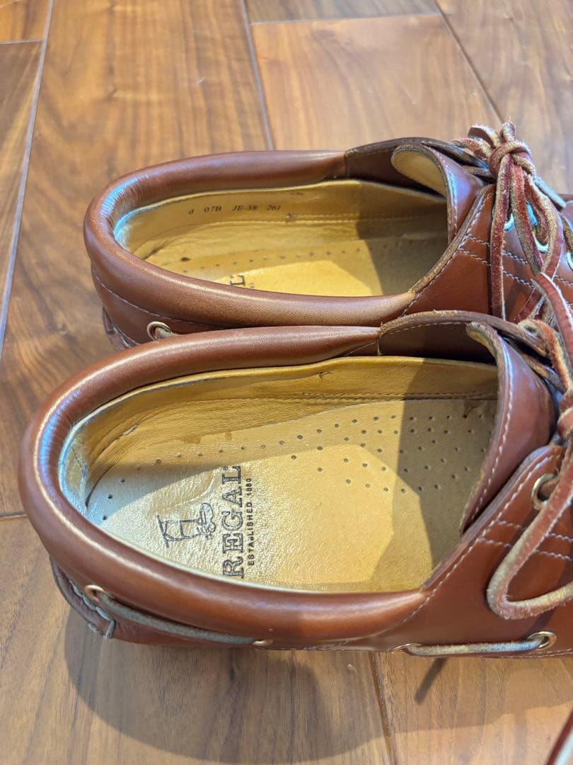 美品　REGAL ブラウン モカシンシューズ 26㎝